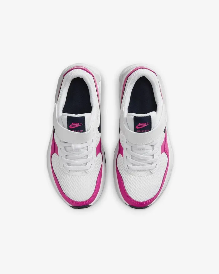 Kids Nike Younger Kids 3 8211 7 Years Air Max SYSTM Whitefierce Pinkpure Platinumobsidian