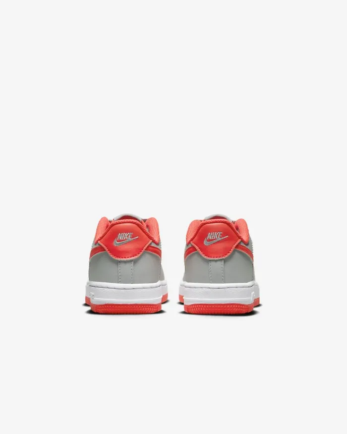 Kids Nike Younger Kids 3 8211 7 Years Force 1 Light Smoke Greywhitebright Crimson