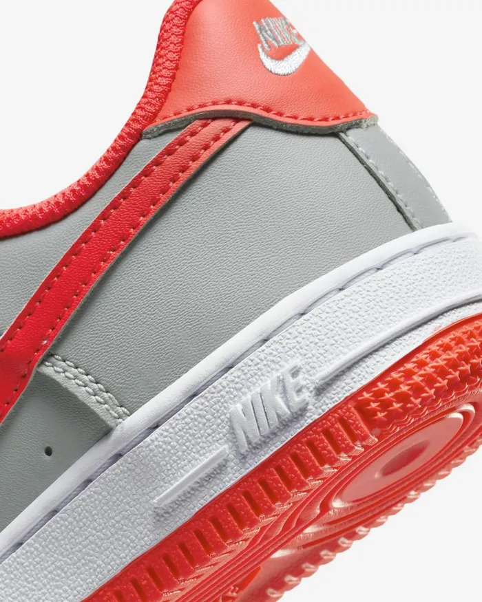 Kids Nike Younger Kids 3 8211 7 Years Force 1 Light Smoke Greywhitebright Crimson