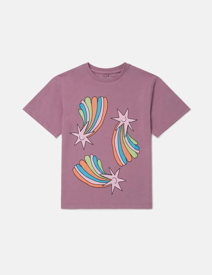 Kids Shooting Stars Graphic TShirt Purple Stella McCartney TShirts And Tops