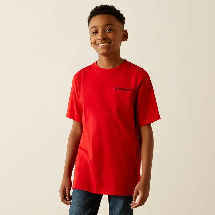 Kids TShirts and Polos Ariat Ariat Proud Farmer TShirt Redline