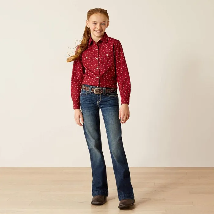Kids TShirts and Polos Ariat Red Ranch Shirt Cattle Brand Kids TShirts and Polos Ariat Red Ranch Shirt Cattle Brand