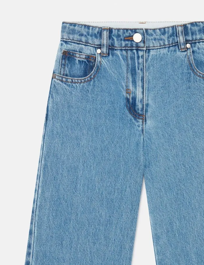 Kids Vintage Wash StraightLeg Denim Jeans Light Blue Stella McCartney Pants and Shorts Kids Vintage Wash StraightLeg Denim Jeans Light Blue Stella McCartney Pants and Shorts