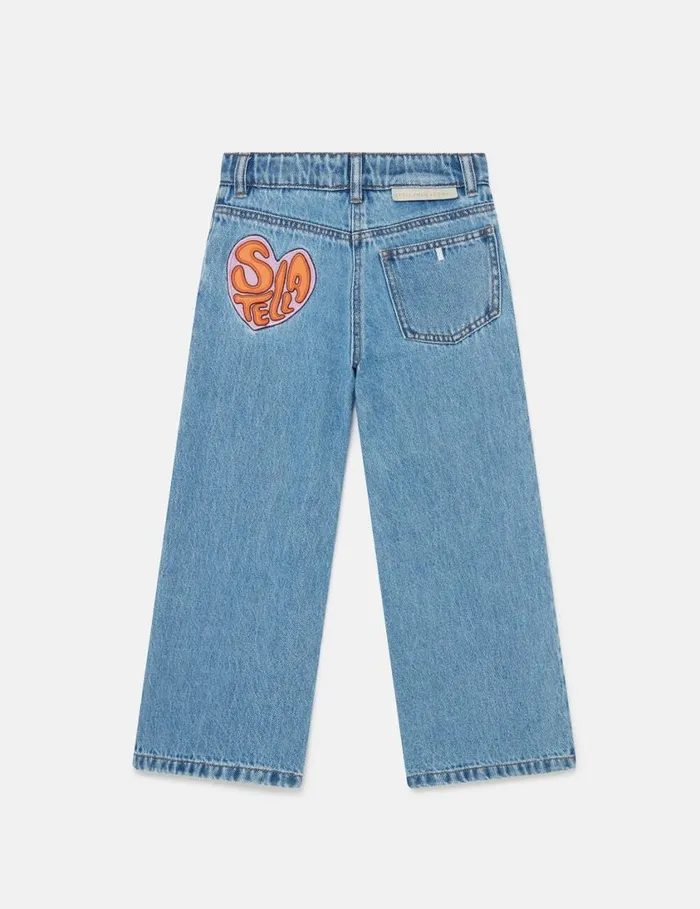 Kids Vintage Wash StraightLeg Denim Jeans Light Blue Stella McCartney Pants and Shorts Kids Vintage Wash StraightLeg Denim Jeans Light Blue Stella McCartney Pants and Shorts