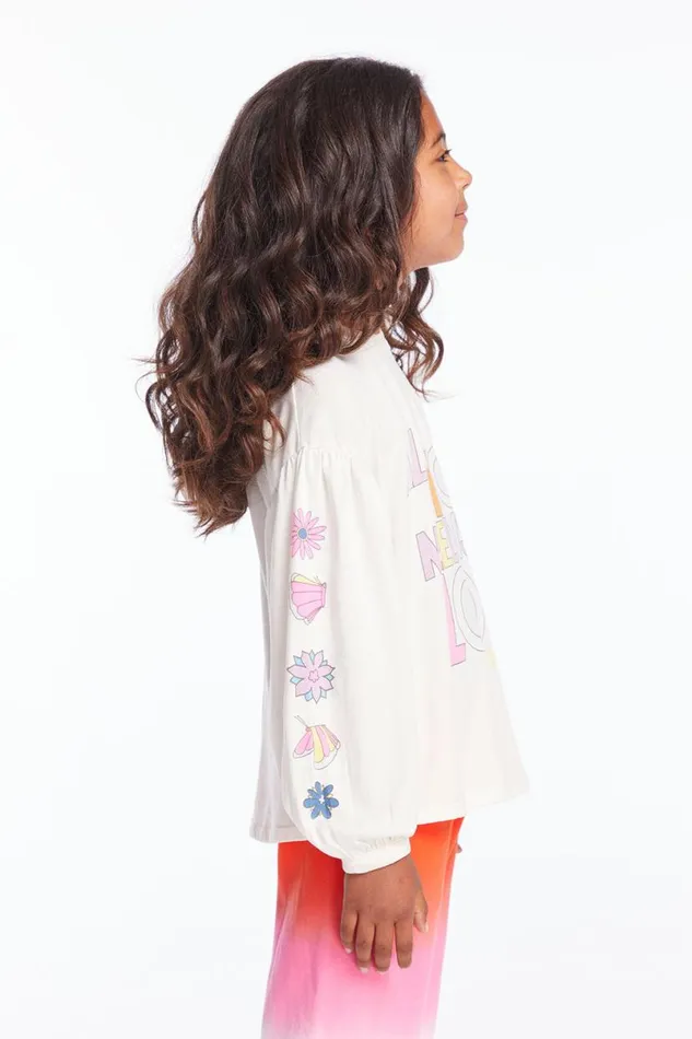 KidsWomens Girls Chaser Brand The Beatles Love Collage Girls Long Sleeve