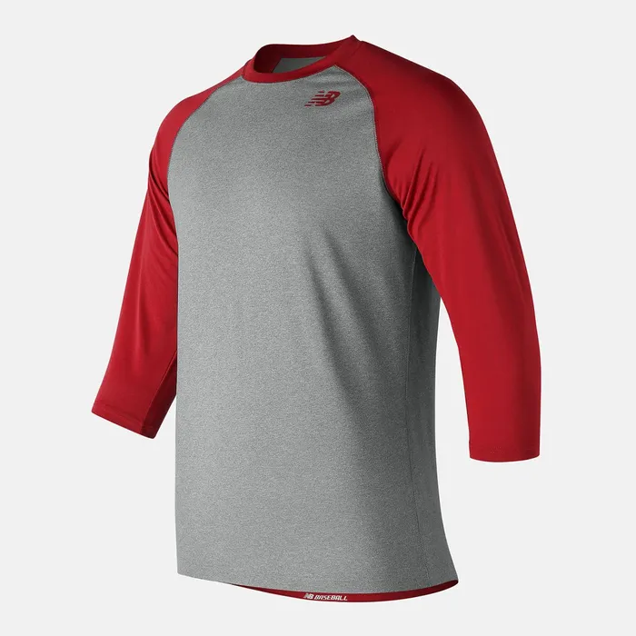 Kids Youth 3 Quarter Raglan Team Red New Balance Tops