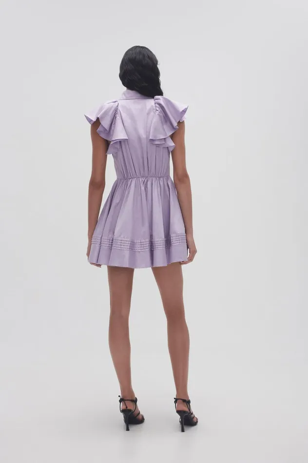 Kindred Frill Mini Dress Lilac Women Aje Mini Dresses