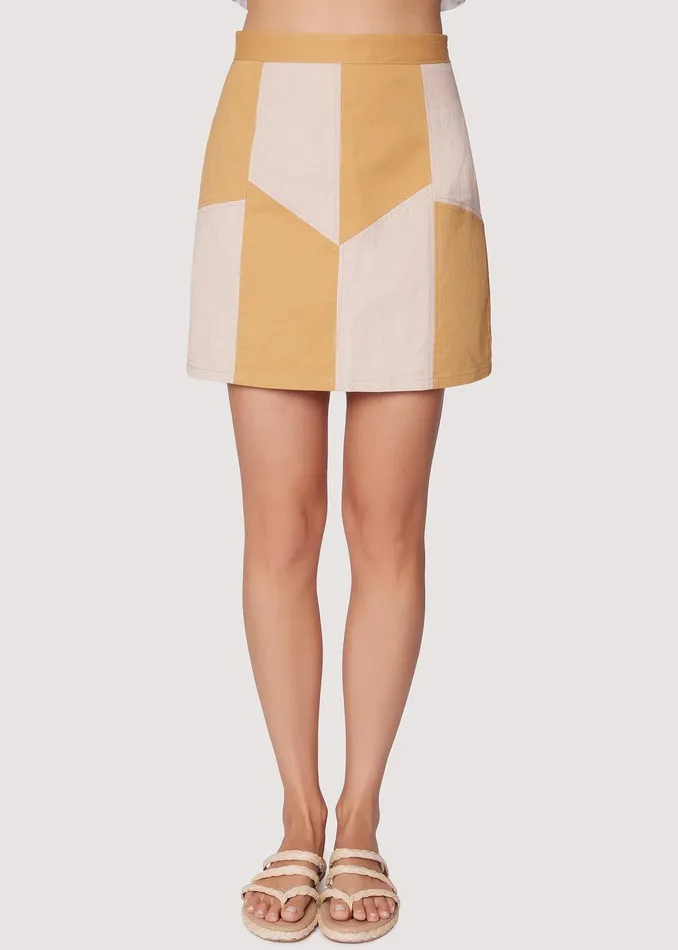 La Crme Mini Skirt Creamsand Women Lost Wander Skirts