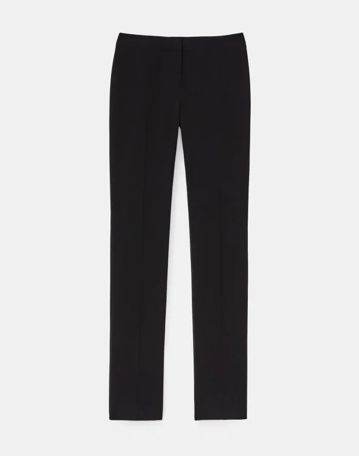 Lafayette 148 New York Finesse Crepe Barrow Pant Cloud Ready To Wear Pants and Shorts