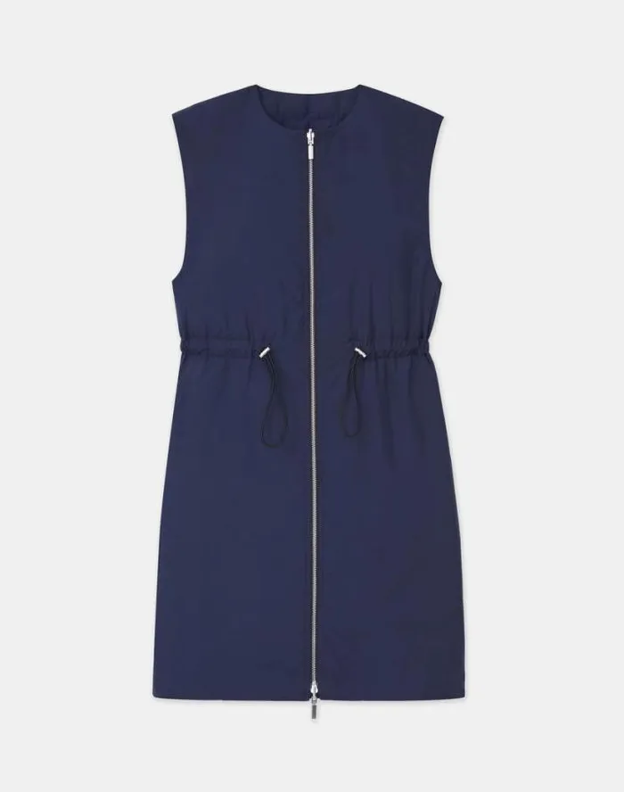 Lafayette 148 New York Recycled Poly Quilted Reversible Vest Black Ready To Wear Jackets and Blazers