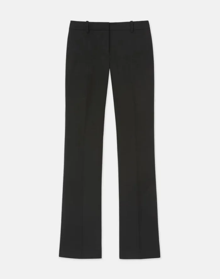 Lafayette 148 New York Responsible Wool Double Face Waldorf Flared Pant Black Ready To Wear Pants and Shorts