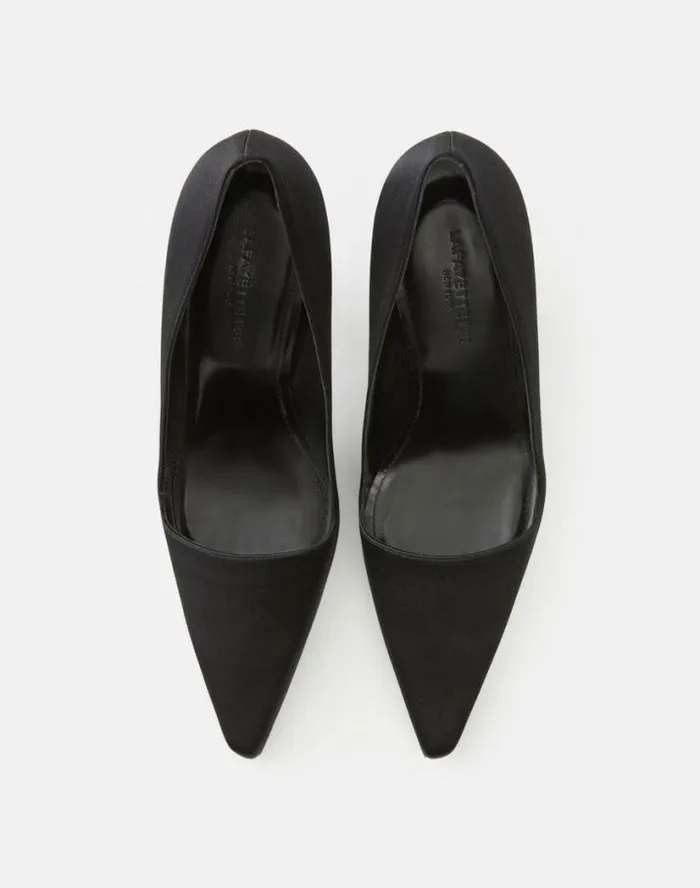 Lafayette 148 New York Satin Pump Black Ready To WearShoes Heels