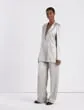 Lafayette 148 New York Satin Single Button Blazer Pale Grey Ready To Wear Jackets and Blazers