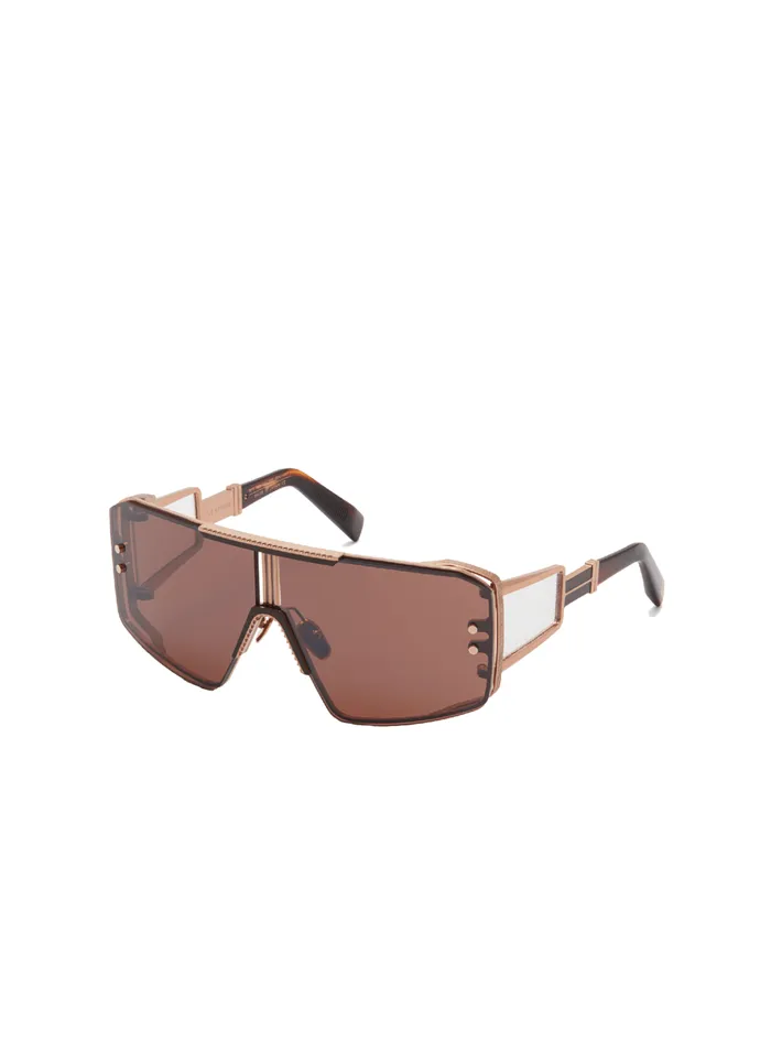Le Masque Sunglasses Brown WomenMen Balmain Eyewear
