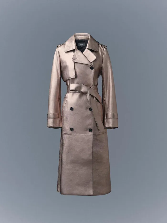 Leather Jackets Women Mackage GAELV Maxi Leather Trench Coat Black Leather Jackets Women Mackage GAELV Maxi Leather Trench Coat Black