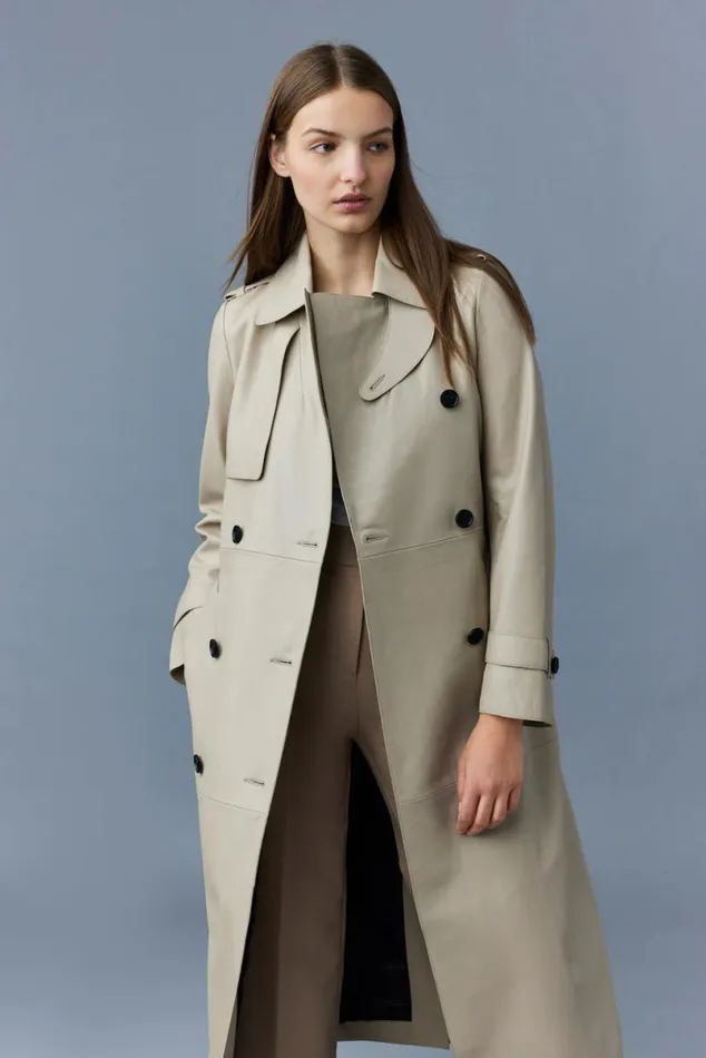 Leather Jackets Women Mackage GAELV Maxi Leather Trench Coat Black Leather Jackets Women Mackage GAELV Maxi Leather Trench Coat Black