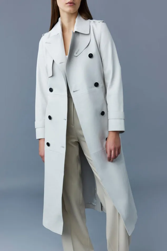 Leather Jackets Women Mackage GAELV Maxi Leather Trench Coat Black Leather Jackets Women Mackage GAELV Maxi Leather Trench Coat Black