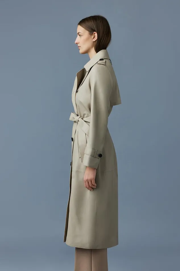 Leather Jackets Women Mackage GAELV Maxi Leather Trench Coat Black Leather Jackets Women Mackage GAELV Maxi Leather Trench Coat Black