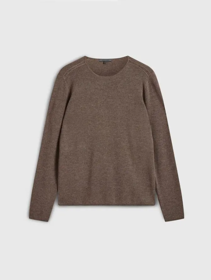 LEIRA CREWNECK SWEATER Black Clothing John Varvatos Sweaters