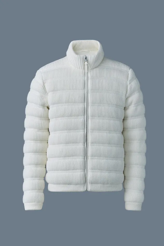 Light Down Jackets Men Mackage CHRISTOPHER Cashmere Light Down Jacket Cream