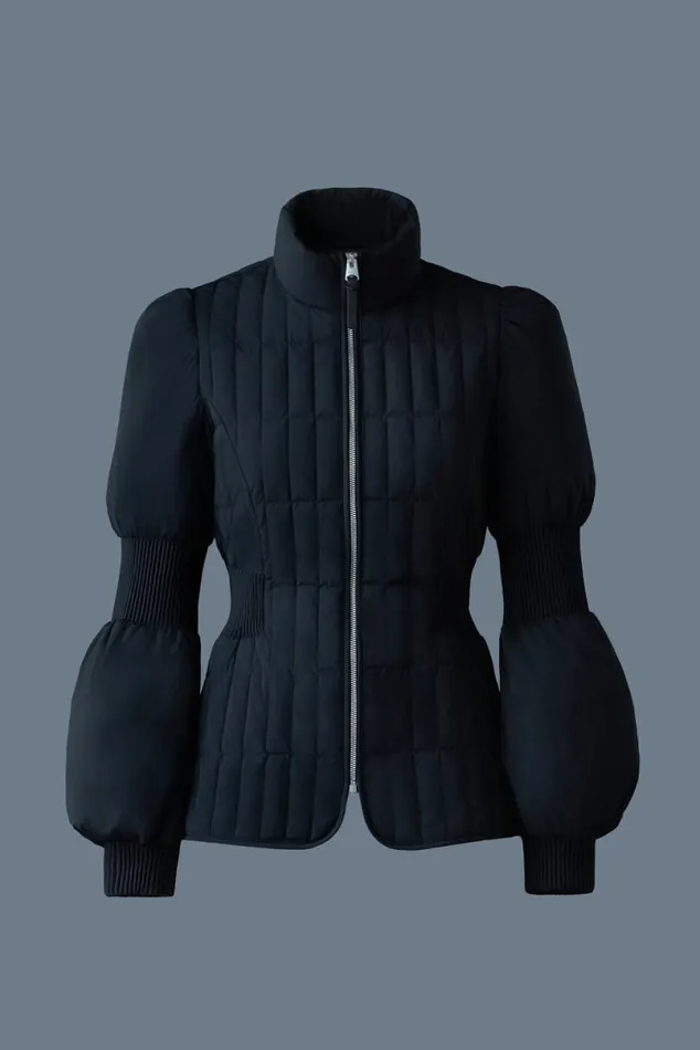 Light Down Jackets Women Mackage FELICIA Light Down Vertical Quilted Jacket Smocked At Waist Cream Light Down Jackets Women Mackage FELICIA Light Down Vertical Quilted Jacket Smocked At Waist Cream