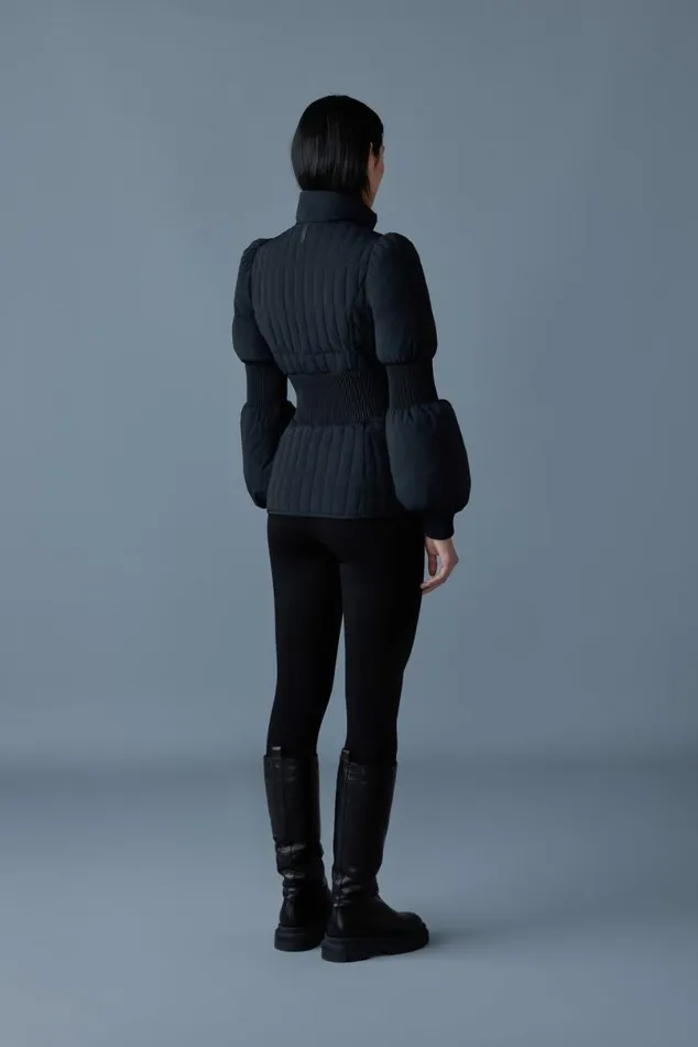 Light Down Jackets Women Mackage FELICIA Light Down Vertical Quilted Jacket Smocked At Waist Cream Light Down Jackets Women Mackage FELICIA Light Down Vertical Quilted Jacket Smocked At Waist Cream