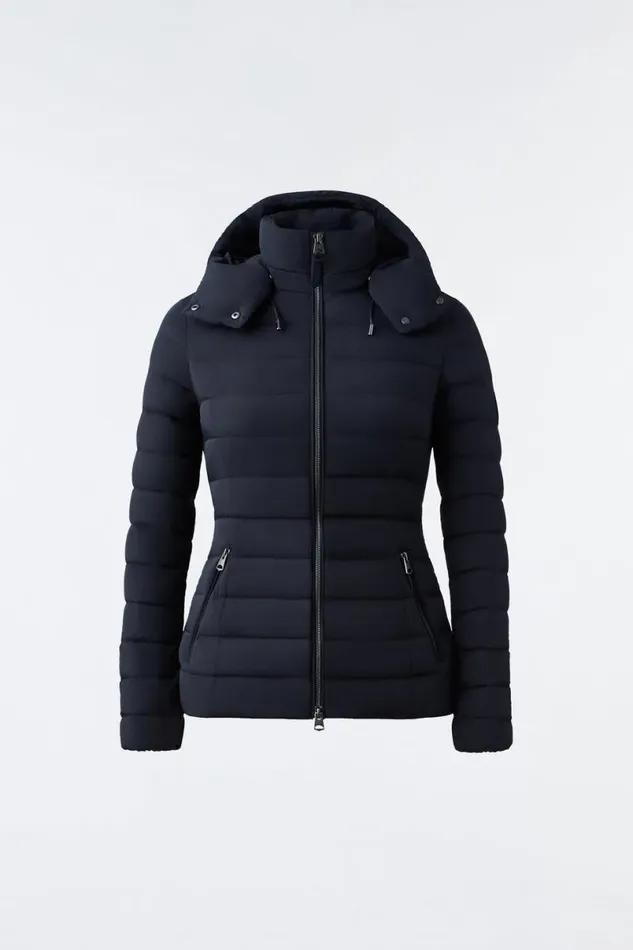 Light Down Jackets Women Mackage MICHI Agile360 Stretch Light Down Jacket With Hood Black Light Down Jackets Women Mackage MICHI Agile360 Stretch Light Down Jacket With Hood Black