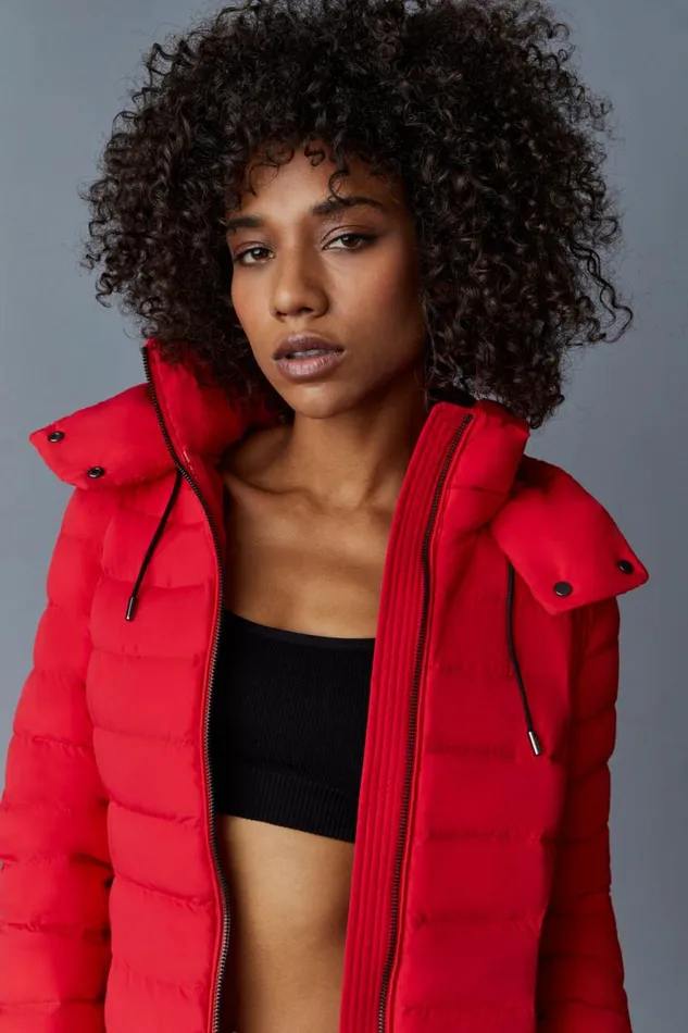 Light Down Jackets Women Mackage MICHI Agile360 Stretch Light Down Jacket With Hood Black Light Down Jackets Women Mackage MICHI Agile360 Stretch Light Down Jacket With Hood Black