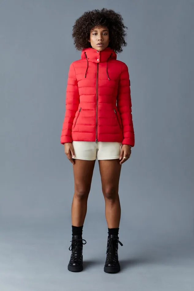 Light Down Jackets Women Mackage MICHI Agile360 Stretch Light Down Jacket With Hood Black Light Down Jackets Women Mackage MICHI Agile360 Stretch Light Down Jacket With Hood Black