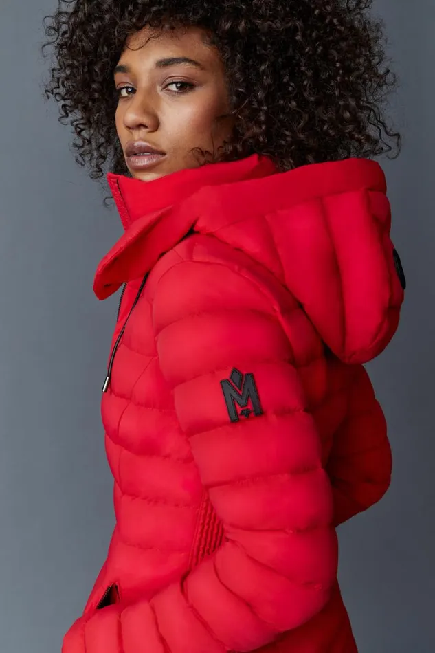 Light Down Jackets Women Mackage MICHI Agile360 Stretch Light Down Jacket With Hood Black Light Down Jackets Women Mackage MICHI Agile360 Stretch Light Down Jacket With Hood Black