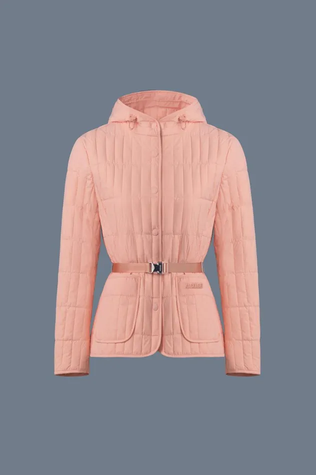 Light Down Jackets Women Mackage RAJA Light Down Vertical Quilted Jacket Black