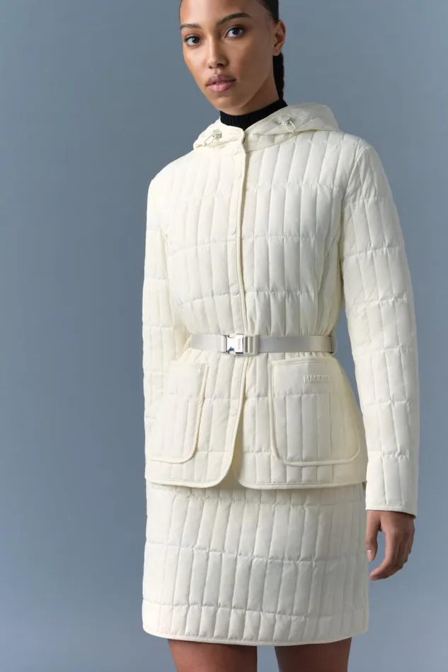 Light Down Jackets Women Mackage RAJA Light Down Vertical Quilted Jacket Black