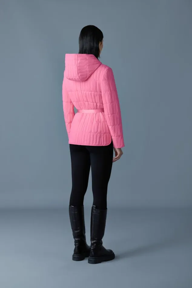 Light Down Jackets Women Mackage RAJA Light Down Vertical Quilted Jacket Black