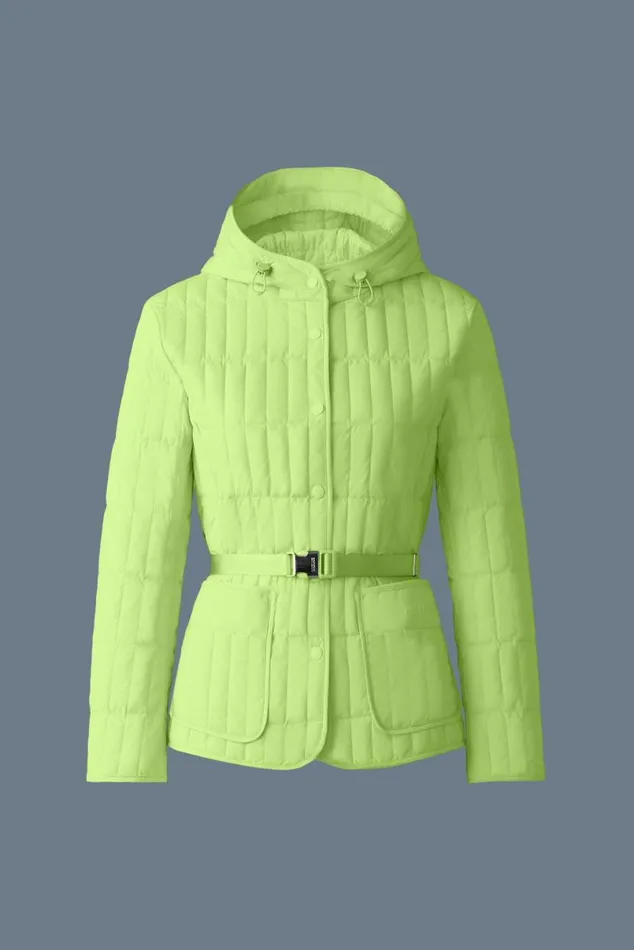 Light Down Jackets Women Mackage RAJA Light Down Vertical Quilted Jacket Black