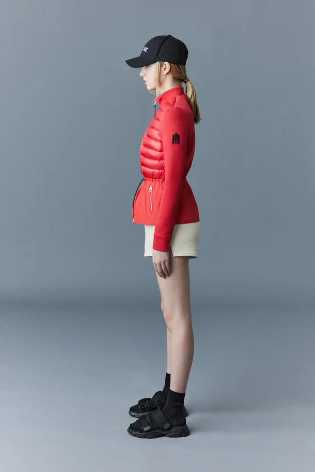Light Jackets Women Mackage JOYCE Hybrid Jacket With Peplum Cream Light Jackets Women Mackage JOYCE Hybrid Jacket With Peplum Cream
