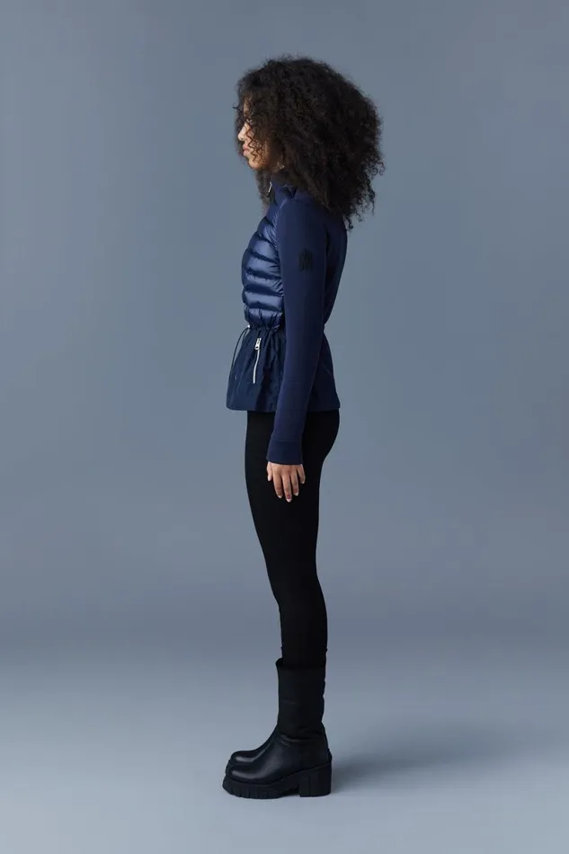 Light Jackets Women Mackage JOYCE Hybrid Jacket With Peplum Cream Light Jackets Women Mackage JOYCE Hybrid Jacket With Peplum Cream