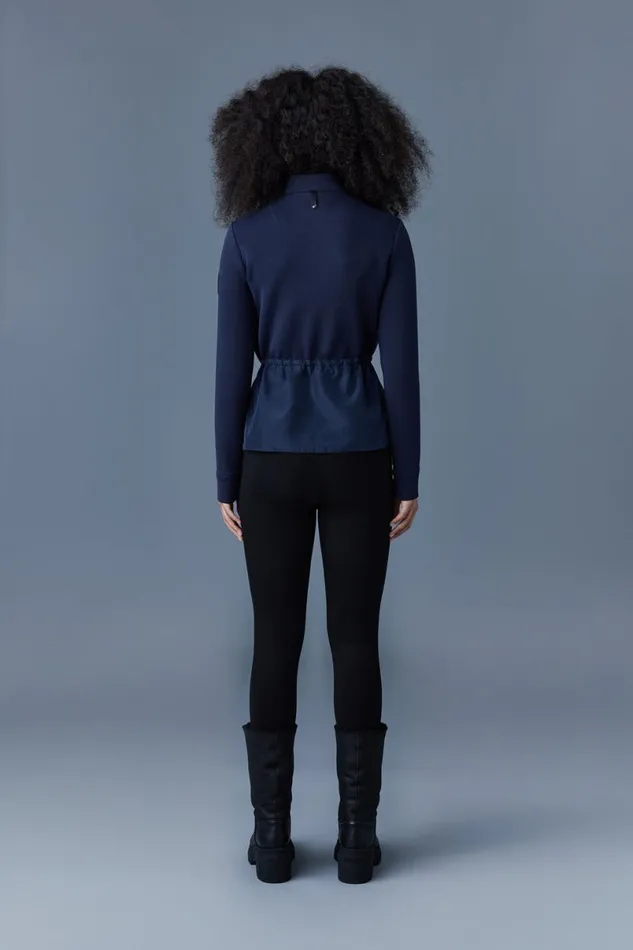 Light Jackets Women Mackage JOYCE Hybrid Jacket With Peplum Cream Light Jackets Women Mackage JOYCE Hybrid Jacket With Peplum Cream