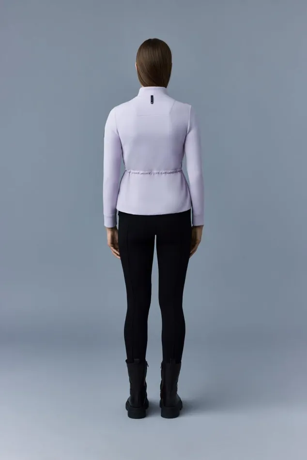 Light Jackets Women Mackage JOYCE Hybrid Jacket With Peplum Cream Light Jackets Women Mackage JOYCE Hybrid Jacket With Peplum Cream