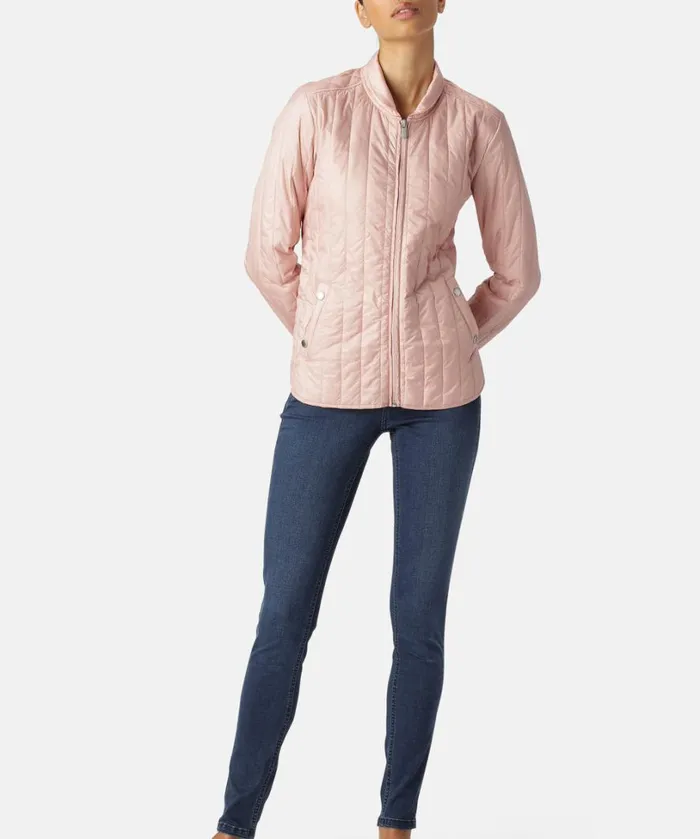 Light Quilt Jacket 8211 Pale Pink Outerwear Ilse Jacobsen All Jackets And Coats