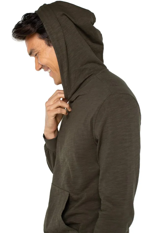 Liverpool Los Angeles SLUB KNIT HOODIE Military Green Men SLUB HOODIES