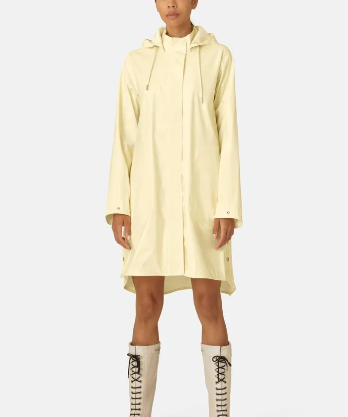 Long Raincoat 8211 Double Cream Rainwear Ilse Jacobsen Raincoats