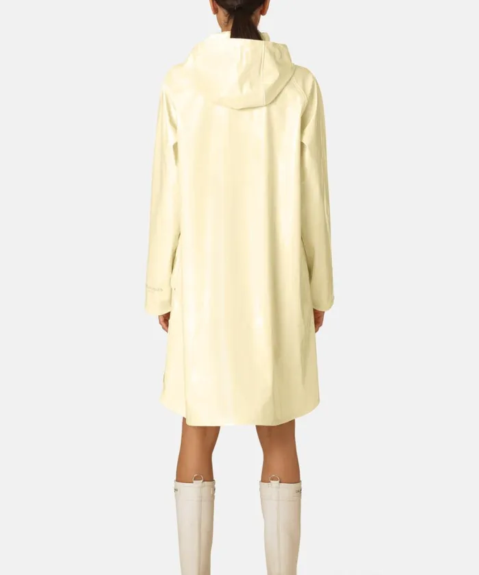 Long Raincoat 8211 Double Cream Rainwear Ilse Jacobsen Raincoats