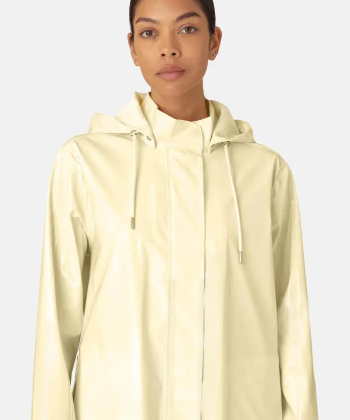 Long Raincoat 8211 Double Cream Rainwear Ilse Jacobsen Raincoats
