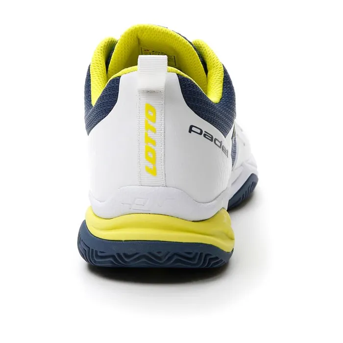 Lotto Sport Padel ManWoman SUPERRAPIDA 400 IV All Whiteacid Yellowdark Denim Lotto Sport Padel ManWoman SUPERRAPIDA 400 IV All Whiteacid Yellowdark Denim