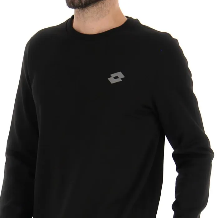 Lotto Sport Running And Training ManWoman MSC SWEAT RN All Black Lotto Sport Running And Training ManWoman MSC SWEAT RN All Black