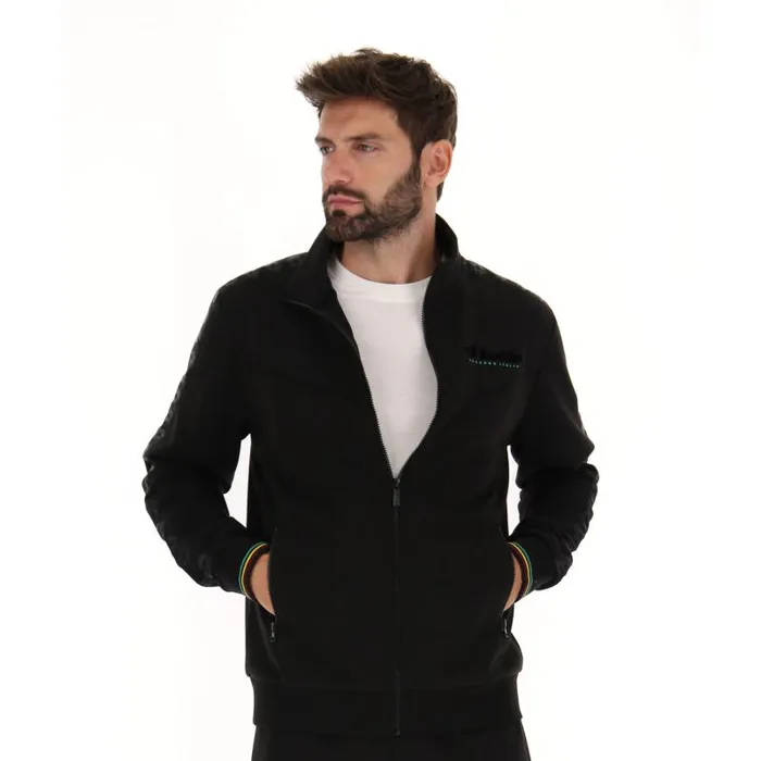Lotto Sport Sweatshirts Man ATHLETICA CLASSIC V SWEAT FZ All Black