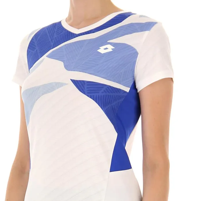 Lotto Sport TShirt WomanMan TECH W I 8211 D2 TEE Bright Whiteroyal Gem Lotto Sport TShirt WomanMan TECH W I 8211 D2 TEE Bright Whiteroyal Gem