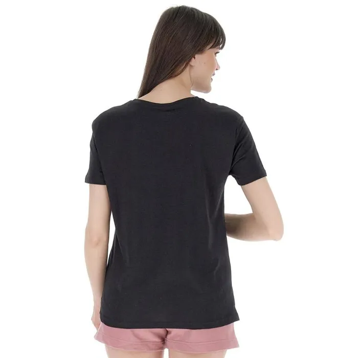Lotto Sport TShirt Woman SMART W IV TEE All Black Lotto Sport TShirt Woman SMART W IV TEE All Black