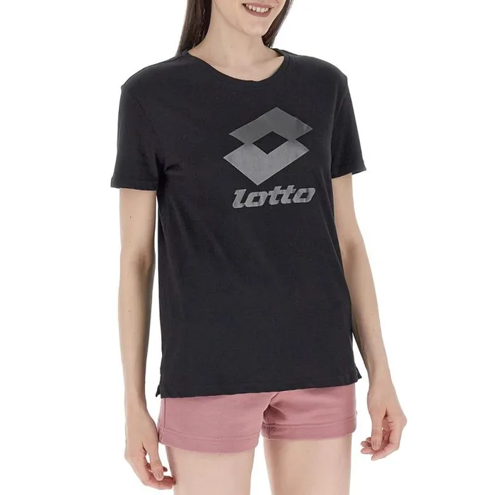 Lotto Sport TShirt Woman SMART W IV TEE All Black Lotto Sport TShirt Woman SMART W IV TEE All Black