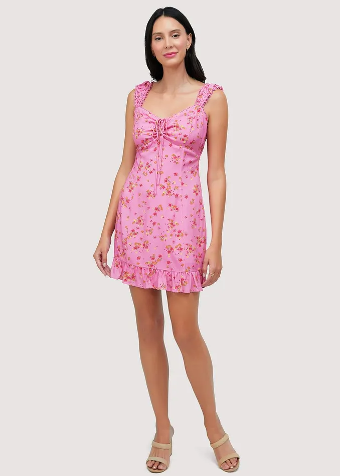Love Spell Mini Dress Pinkfloral Women Lost Wander Dresses